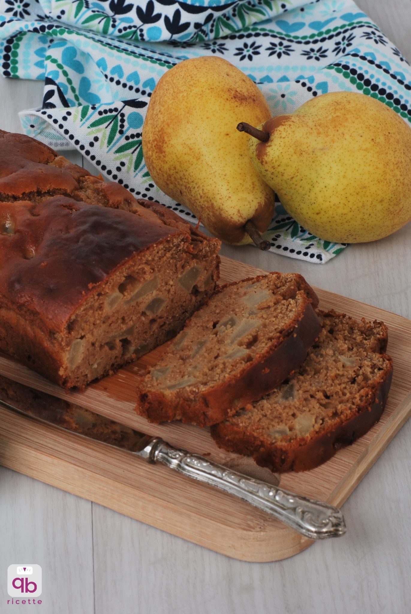 plumcake glutenfree castagne pere