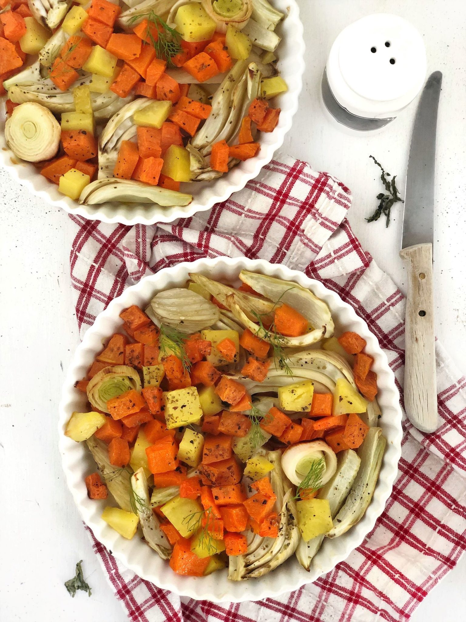 insalata cotta, verdure al forno